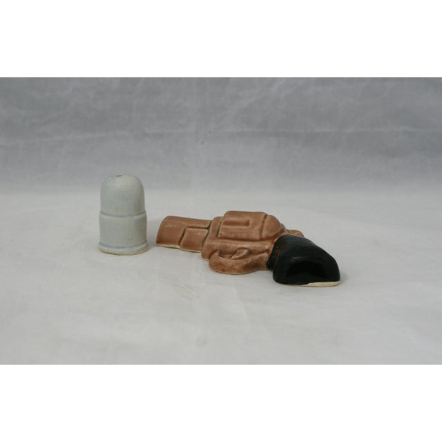 Vintage Go-With Gun and Bullet Salt and Pepper Shakers These vintage ceramic salt and pepper shakers were made in Japan...