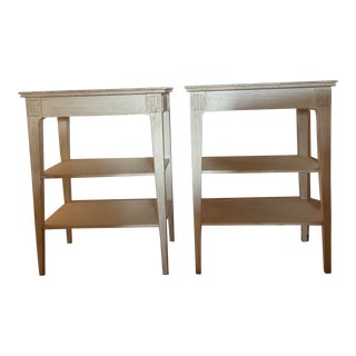 Pair of Chelsea Textiles Side Tables For Sale
