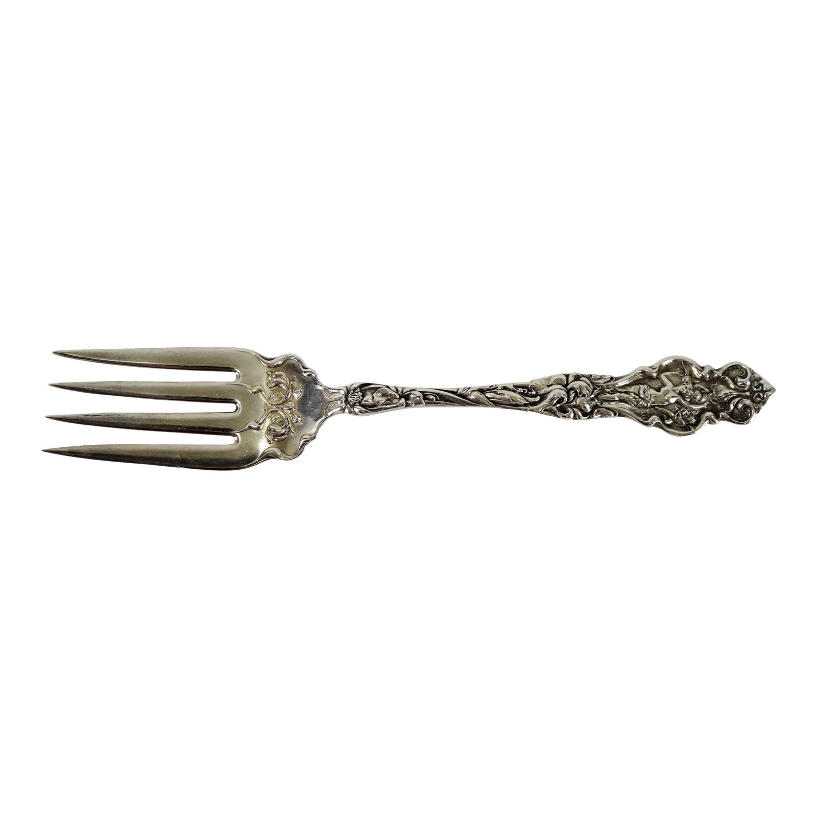 Antique Sterling Silver Meat Serving Fork Chairish