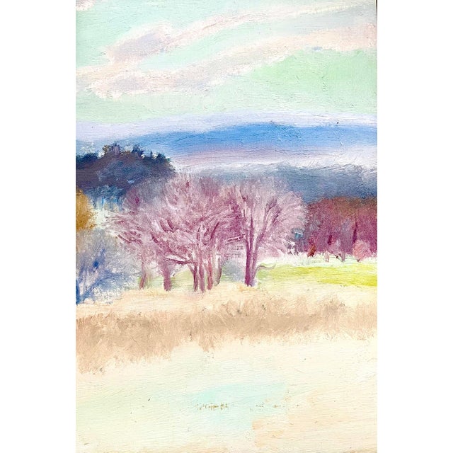 RALPH DELLA-VOLPE (1923-2017) Fine Art Painter, American Contemporary The Valley Oil on canvas Hand signed lower left and...