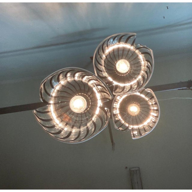 Hanging Lights with Murano Glass Bowls by Gio Ponti, 1980 For Sale - Image 14 of 18