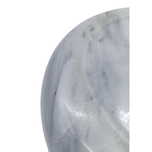Stone White Marble Centerpiece by Sergio Asti for Up & Up Calacatta, Italy, 1970s For Sale - Image 7 of 9