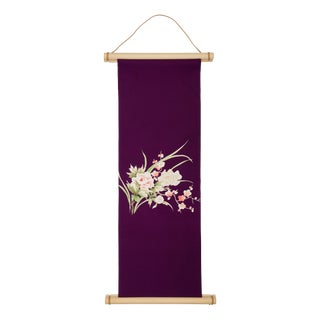 Japanese Ceremonial Silk Wall Tapestry by Renaras For Sale