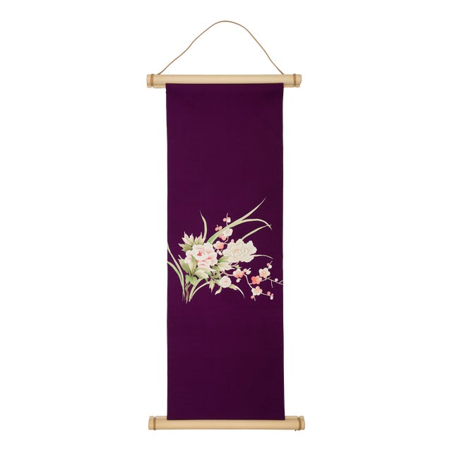 Japanese Ceremonial Silk Wall Tapestry by Renaras For Sale