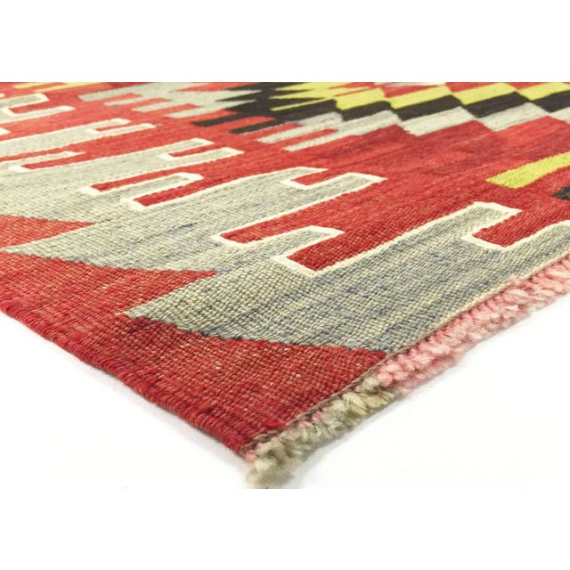 Traditional 1960s Turkish Kilim For Sale - Image 3 of 4