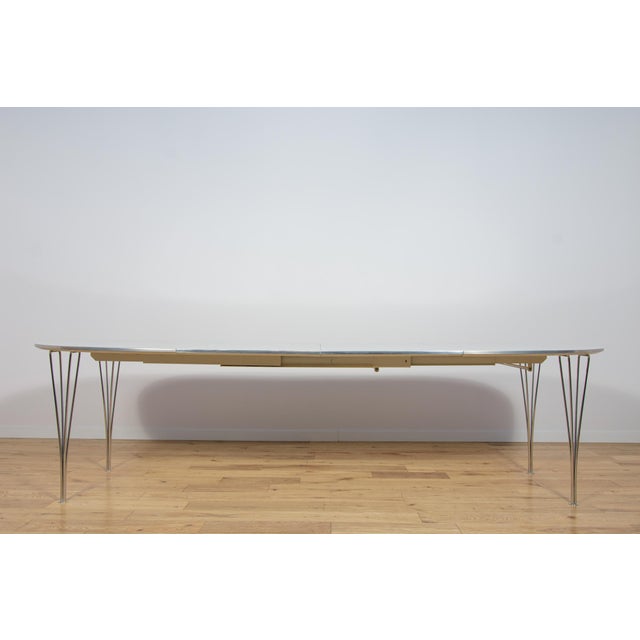 Mid-Century Modern Extendable Ellipse B612 Dining Table by Piet Hein & Bruno Mathsson for Fritz Hansen, 1960s For Sale - Image 10 of 18