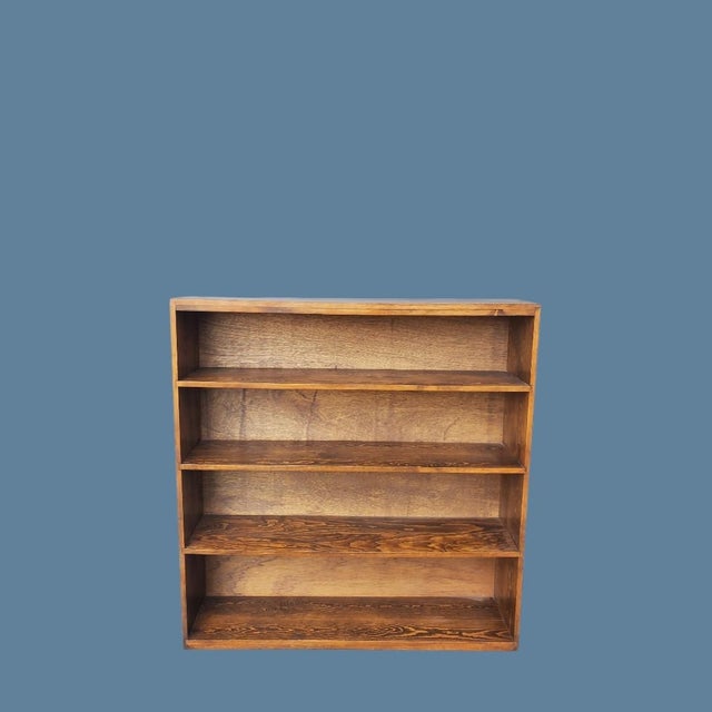 1950s Old Solid Wood Bookcase For Sale - Image 13 of 13