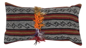 16"x28" Vintage Kilim Cushion Cover. Turkish Lumbar Pillow Cover. Throw Pillow