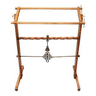 Antique Victorian Tapestry Stretcher / Needlepoint Frame For Sale