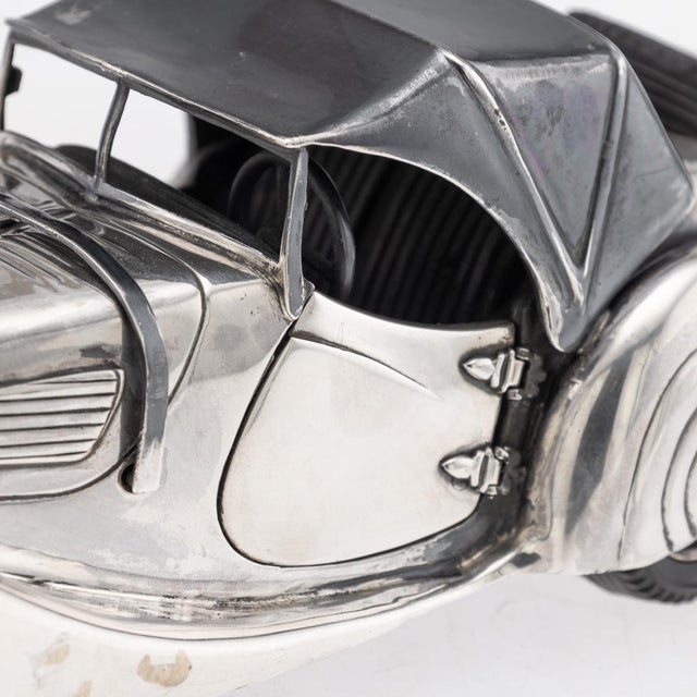 Vintage Silver BMW 328 Roadster Model Car, 1960s For Sale - Image 15 of 18