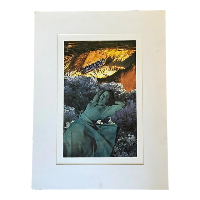Late 20th Century Vintage Boho Original Surrealist Collage For Sale
