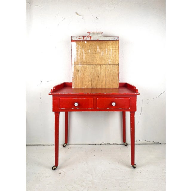 Vintage Refurbished Child's Desk Set For Sale - Image 17 of 18