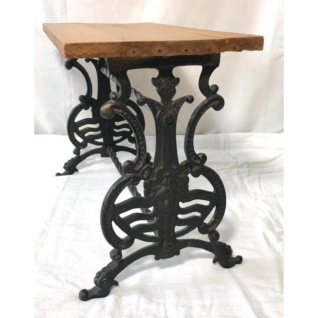 Late 19th Century Art Nouveau Cast Iron Fireplace Bench For Sale In Chicago - Image 6 of 10