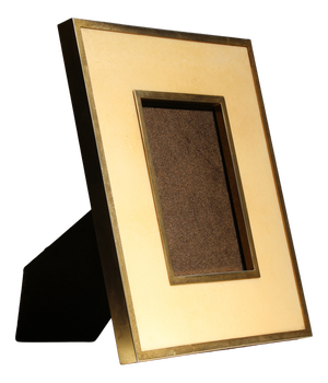 Lacquered Goatskin Parchment Picture Frame by Aldo Tura, Italy, 1970s