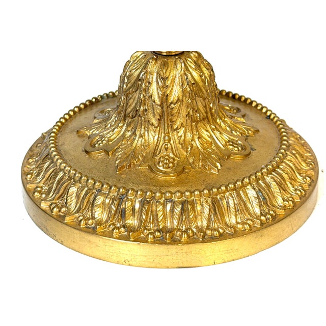Pair Louis XVI Revival Ormolu Candlesticks, French, Belle Époque, C. 1880–1900 For Sale - Image 14 of 15