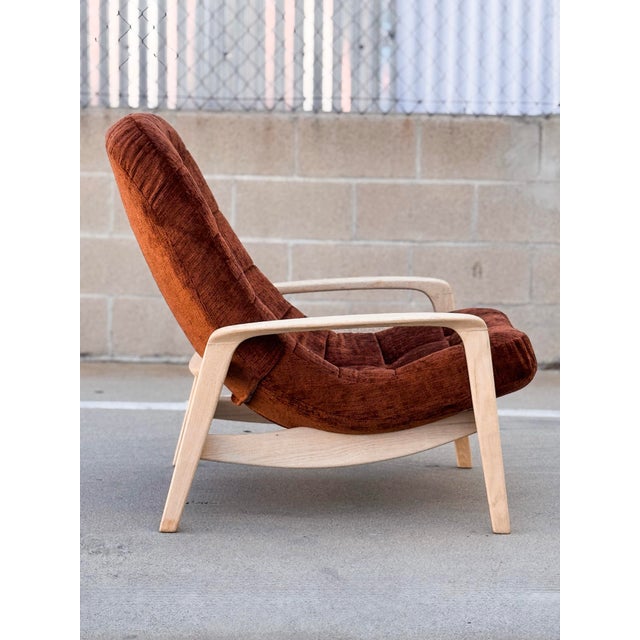 Cinnamon 1960s Scoop Lounge Chair For Sale - Image 8 of 12