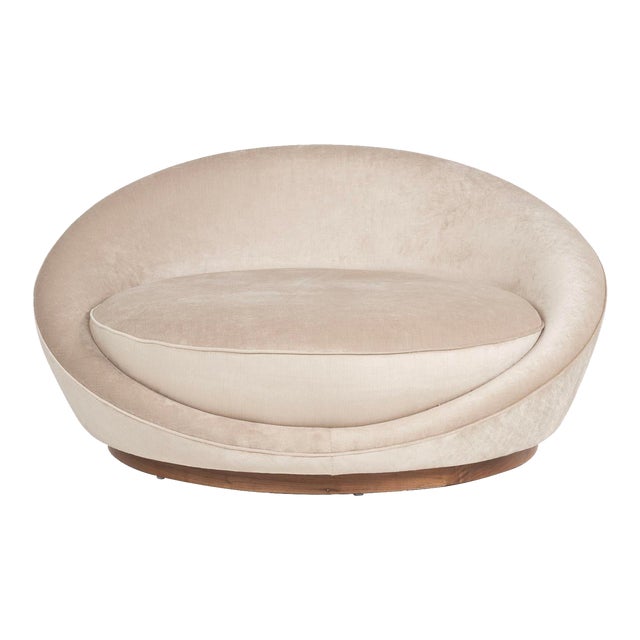 Milo Baughman Style Satellite Chaise For Sale