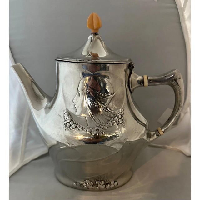 Silver Early 20th Century Liberty & Co. Tea Service - Set of 5 For Sale - Image 8 of 12