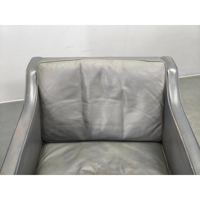 Leather Lounge Chairs by Børge Mogensen for Fredericia, 1970s, Set of 2 For Sale - Image 9 of 18