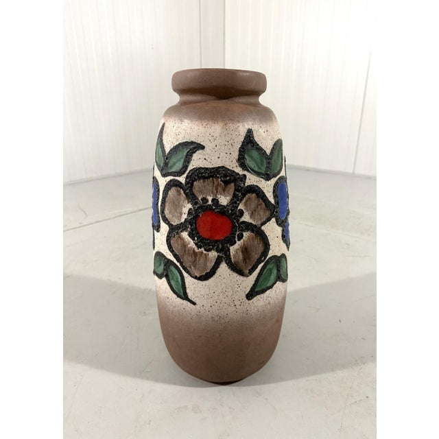 Mid-Century Modern West-German Floor Vase from Scheurich Keramik, 1960s For Sale - Image 3 of 11