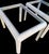 1970s Vintage Coastal White Wash Rattan Wrapped Glass Top Rectangular Side Tables- A Pair For Sale - Image 5 of 6