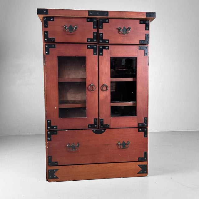 Japanese Tansu Storage Cabinet, 1980s For Sale - Image 6 of 16