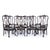 Armchairs and Seven Chairs in Fine Wood, Set of 9 For Sale - Image 6 of 6