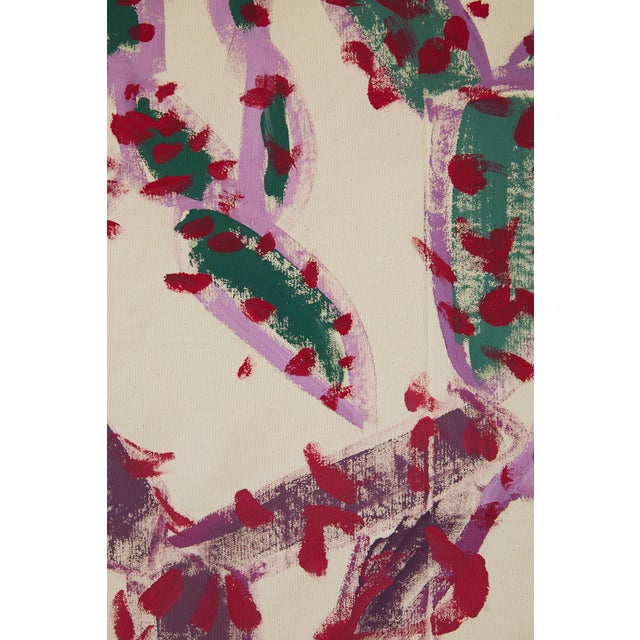 Paint "Everytime We See Each Other Is the Last Time" Original Cactus Acrylic Painting by Simon Findlay For Sale - Image 7 of 12