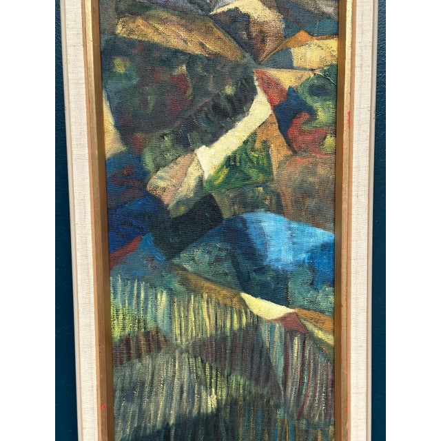 Kjell Lindberg, Cubist Landscape, 1950s, Oil on Canvas, Framed For Sale - Image 16 of 18