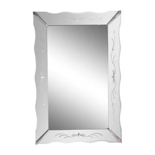 6'high Art Deco Wall Mirror Picture Frame Style For Sale