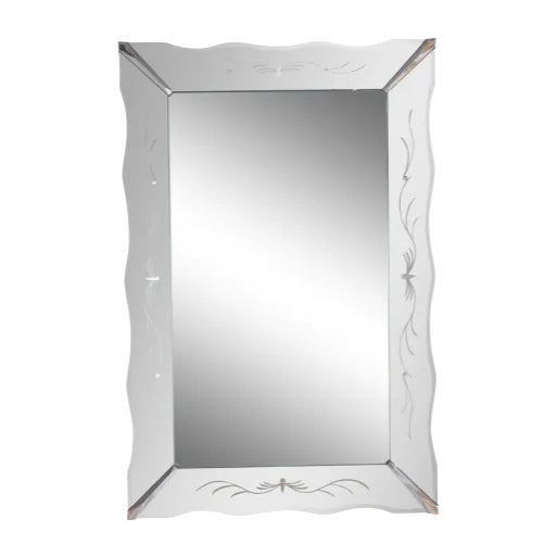6'high Art Deco Wall Mirror Picture Frame Style For Sale
