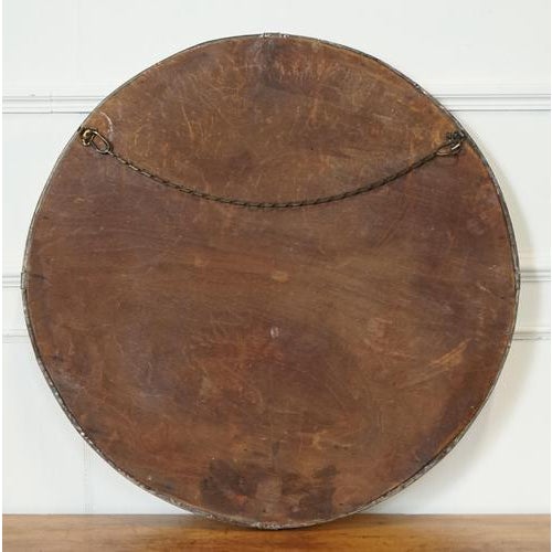 Arts & Crafts Hammered Brass Wall Mirror from Libertys of London, 1910 For Sale - Image 11 of 12