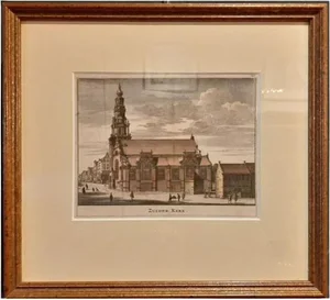 Ratelband, Zuiderkerk in Amsterdam, 1737, Paper, Framed