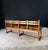 Brown Mid-Century Handcrafted Oak 4-Seater Bench, Belgium, 1950s For Sale - Image 8 of 18