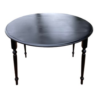 1960s Vintage Solid Maple Cafe Size Dining Table With Fold Down Side Leaves For Sale