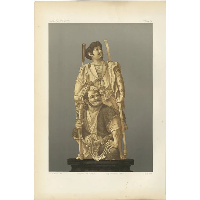 Audsley, Figurines of Warrior and Attendant, 1884, Paper For Sale