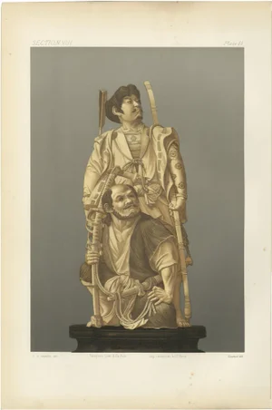 Audsley, Figurines of Warrior and Attendant, 1884, Paper