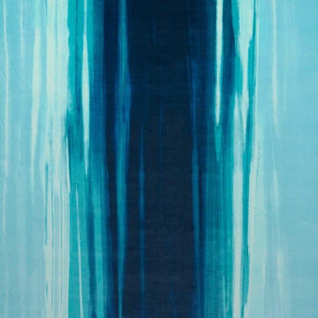 Harlequin Rewilded Fabric in Wild Water/Lagoon/Sky For Sale