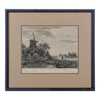 Le Moulin Flamand C1762-1766, Pierre Jacques Duret After Ruisdael For Sale