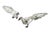 Couple of Silver Peacocks with Reliefs and Applications, Set of 2 For Sale - Image 3 of 9