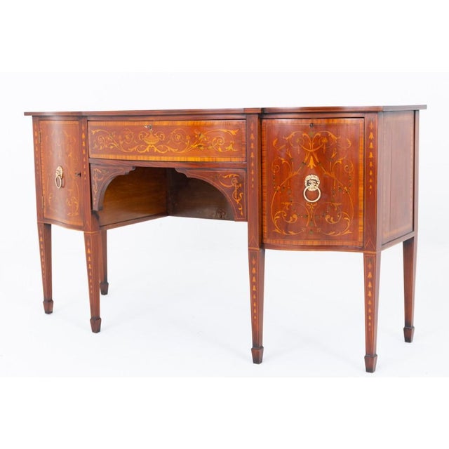 Wood Sheraton Sideboard in Mahogany, 1880 For Sale - Image 7 of 7