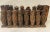 Brown Large Antique Hand Carved Wood Chess Pieces For Sale - Image 8 of 13