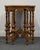 Brown Vintage Antique Mediterranean Revival Old World Black Walnut & Pecan 36" Accent Table W. Intricate Turned Baluster Legs For Sale - Image 8 of 8