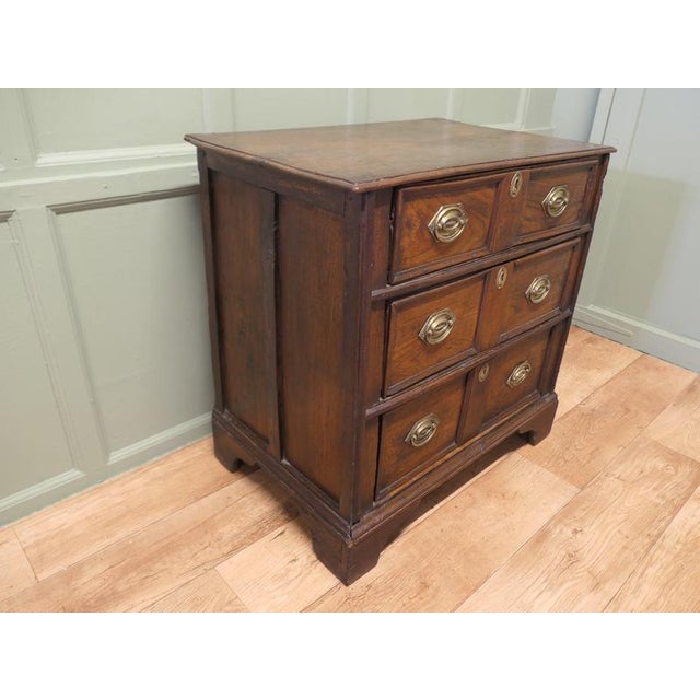 Wood Antique Country Elm Chest of Drawers, 1700s For Sale - Image 7 of 8