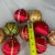 Mid Century Handmade Satin and Beaded Ornaments- Set of 9 For Sale - Image 4 of 6
