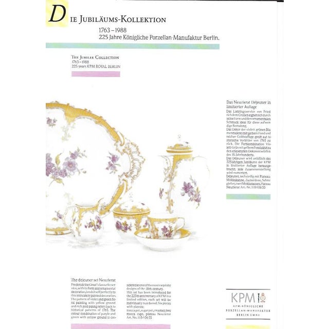 1980’s Vintage/New KPM Limited Edition Historical Plate From the Royal Collection For Sale - Image 13 of 13