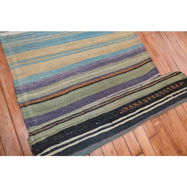 Vintage Zabihi Collection Turkish Kilim Long Runner - 2'5" x 22'6" For Sale - Image 9 of 11