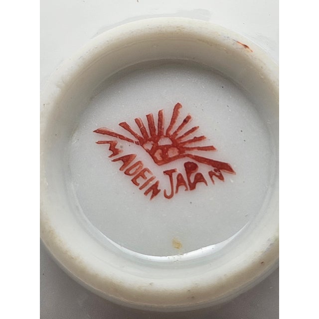 Japanese 1920s Japanese Hand Painted Sake Set - Set of 6 For Sale - Image 3 of 13