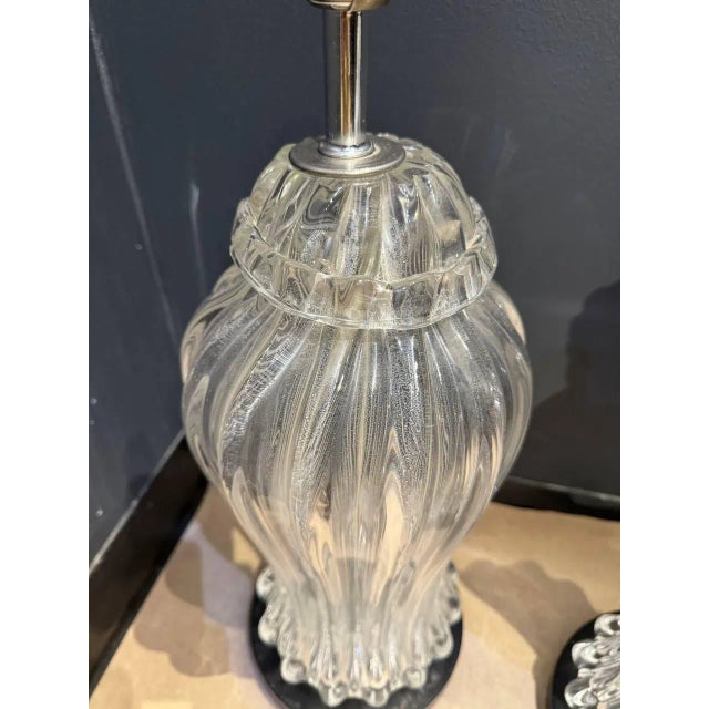 1920’s Murano Glass Table Lamps - a Pair For Sale - Image 4 of 6
