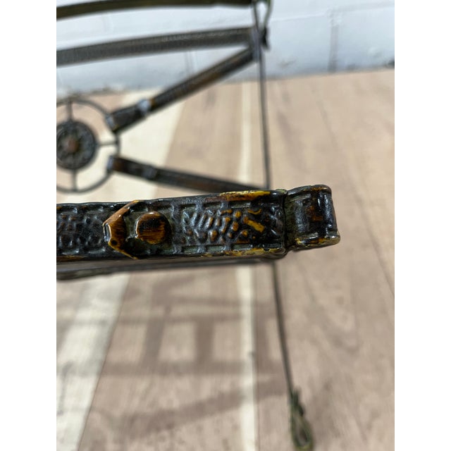 Hermes Style Belt Strap Folding Magazine Rack Equestrian For Sale - Image 11 of 11